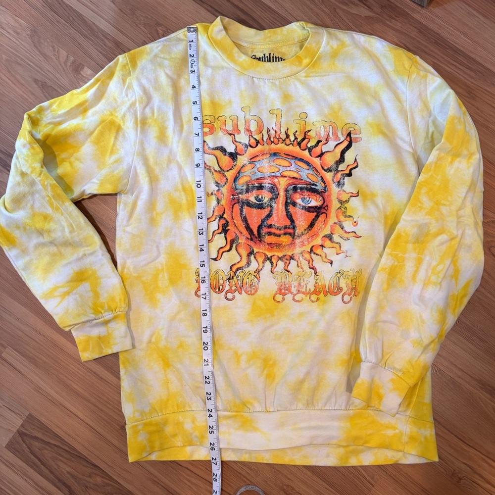 Yellow Tie-Dye Sublime Sweatshirt